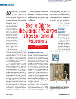 Effective Chlorine Measurement in Wastewater to Meet