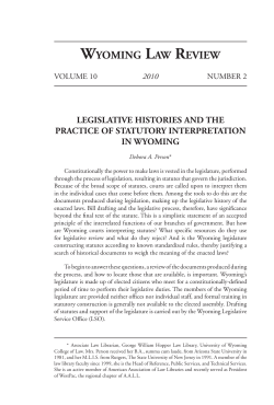 Legislative Histories and the Practice of