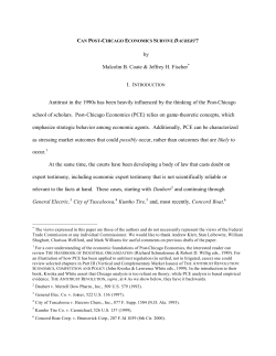 Can Post-Chicago Economics Survive Daubert?