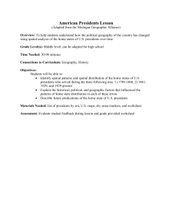 American Presidents Lesson