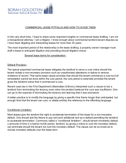 Commercial Lease Pitfalls and How to Avoid them