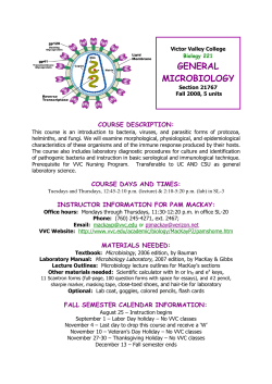 general microbiology - Victor Valley College