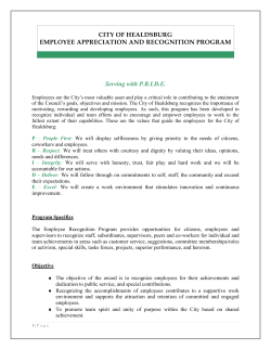 Employee Recognition and Appreciation Program