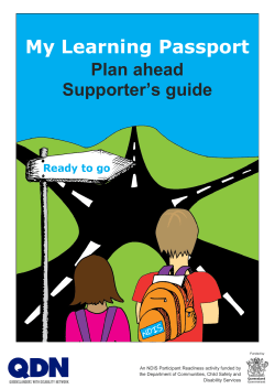 My Learning Passport - Queenslanders With Disability Network