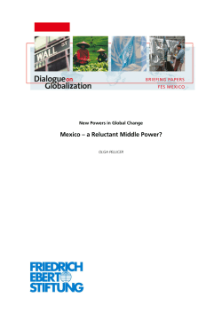 Mexico &ndash; a Reluctant Middle Power?
