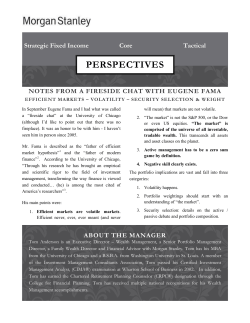 Notes From a Fireside Chat With Eugene Fama
