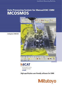 Data Processing System for Manual/CNC CMM MCOSMOS