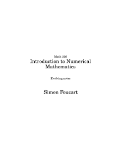 Note - Math TAMU