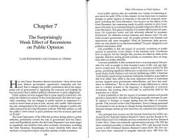 The Surprisingly Weak Effect of Recessions on Public Opinion
