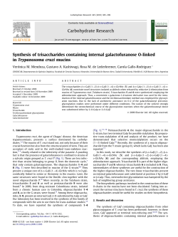 Synthesis of trisaccharides containing internal galactofuranose O