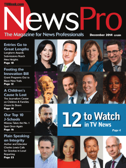 12 to Watch in TV News