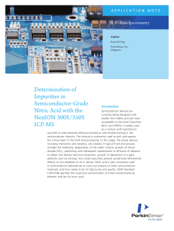 Determination of Impurities in Semiconductor