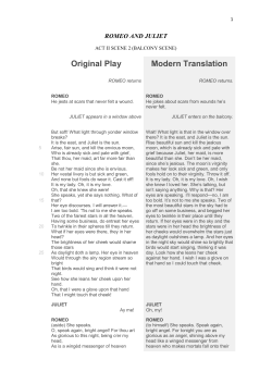 Original Play Modern Translation