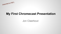 My first "Google PowerPoint"