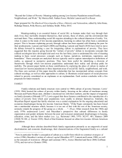 &ldquo;Beyond the Culture of Poverty: Meaning