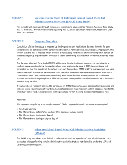 Participant Training Screen Text