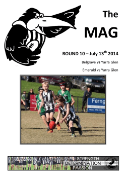 ROUND 10 – July 13 2014