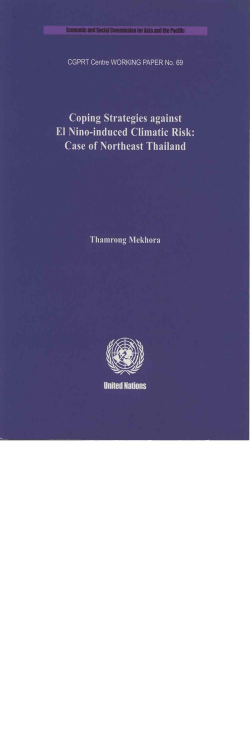 Coping Strategies against El Nino-induced Climatic Risk: Case of