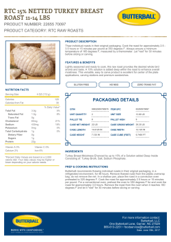 RTC 15% NETTED TURKEY BREAST ROAST 11