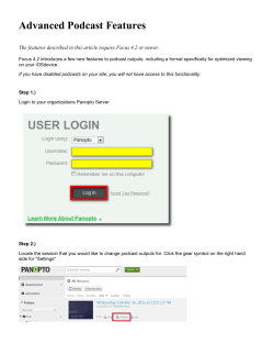 as PDF - Panopto Support