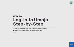 how to log-in to umoja step-by