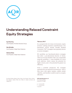 Understanding Relaxed Constraint Equity Strategies