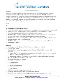 Rwanda, Past and Present - Database of K