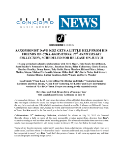 saxophonist dave koz gets a little help from his