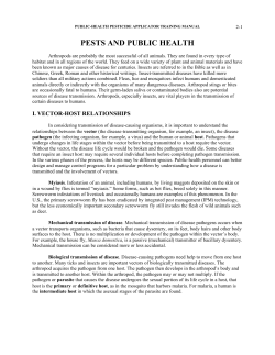 pests and public health