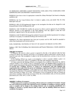 1) Whenever any work for which a permit is required by this title or