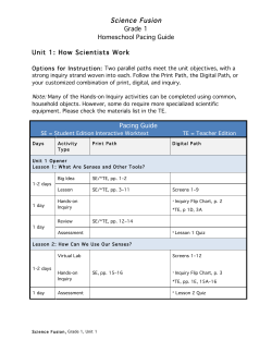 Grade 1 Homeschool Pacing Guide