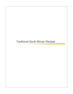 Traditional South African Recipes