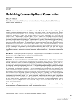 Rethinking Community-Based Conservation