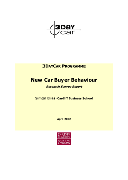 New Car Buyer Behaviour