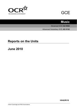 Examiner`s report - June