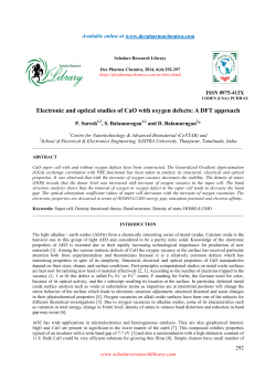 Electronic and optical studies of CaO with oxygen defects: A DFT