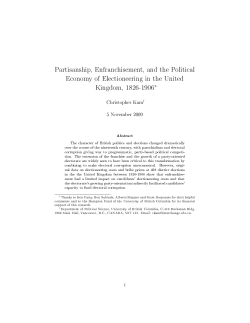 Partisanship, Enfranchisement, and the Political
