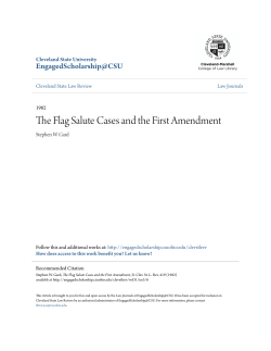 The Flag Salute Cases and the First Amendment