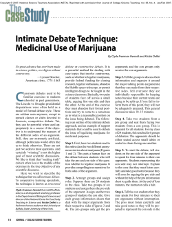 Intimate Debate Technique - National Center for Case Study