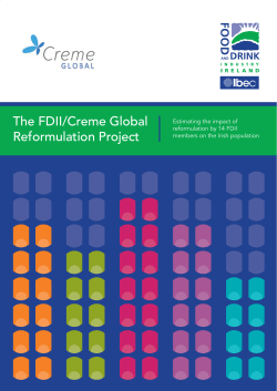 The FDII/Creme Global Reformulation Project