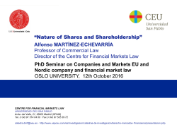 Nature of Shares and Shareholdership