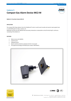 Compact Gas Alarm Device MC2-M