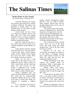 The Salinas Times - Lincoln Lion Tales