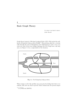 1 Basic Graph Theory
