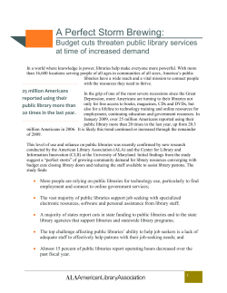 A Perfect Storm Brewing - American Library Association