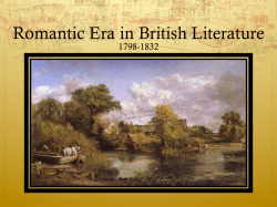 Romantic Era in British Literature