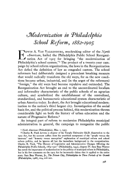 ^^Modernization in "Philadelphia School Reform 9 1882-1905