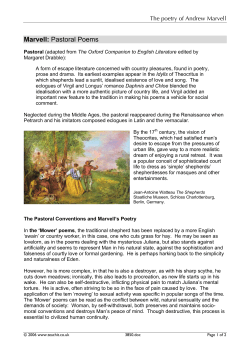 Pastoral Poems