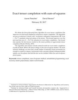 Exact tensor completion with sum-of-squares