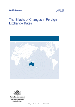 The Effects of Changes in Foreign Exchange Rates
